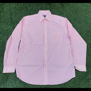 Orange Striped Button Down.